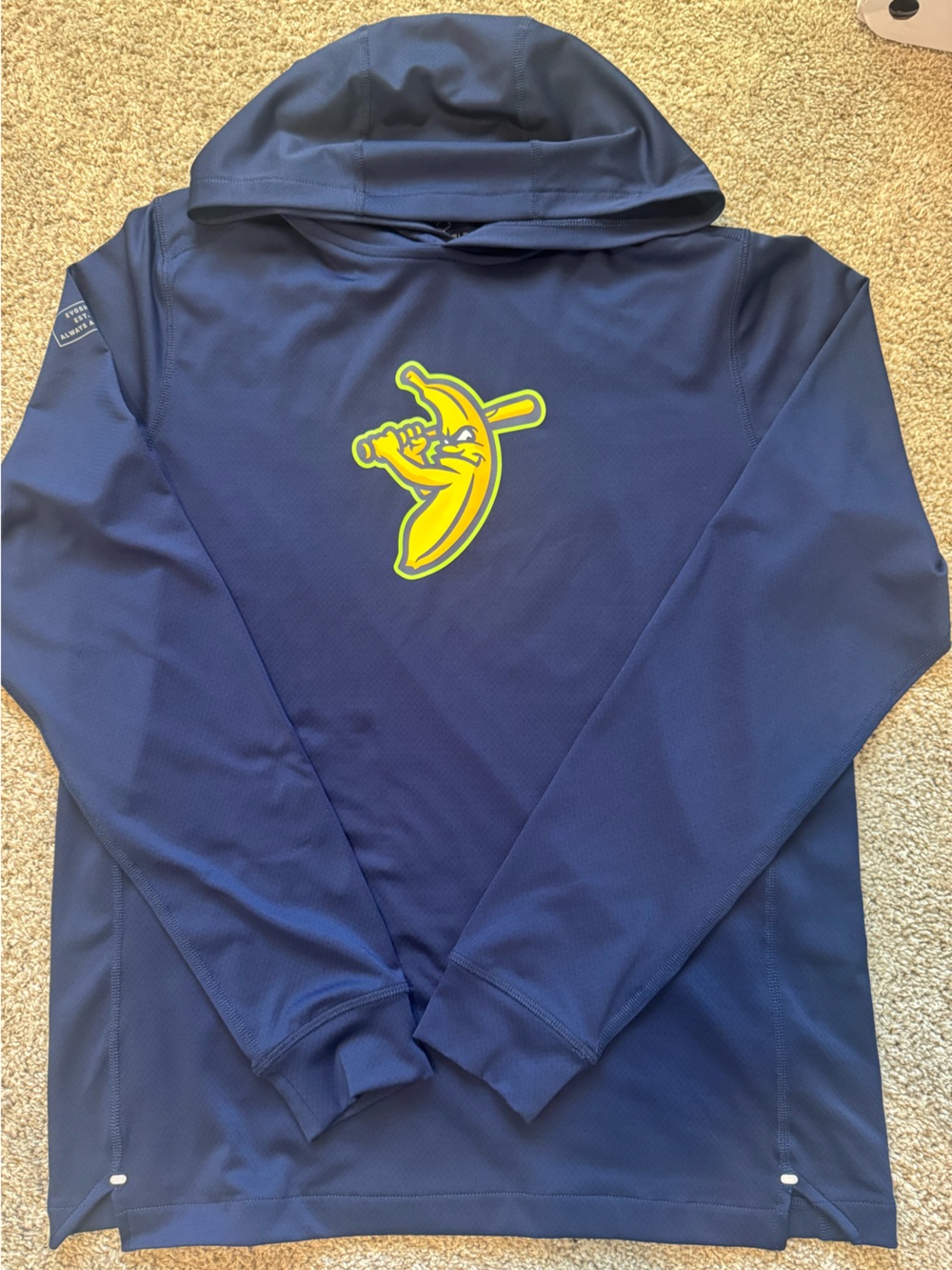 Savannah Banana Navy Performance Jacket with Yellow Graphic